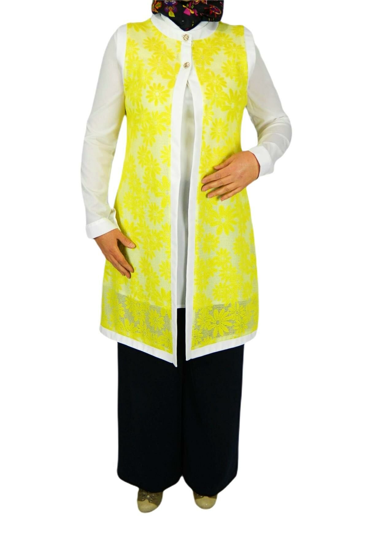 Kadın Krep Güpür İkili Tunik MSK-0262