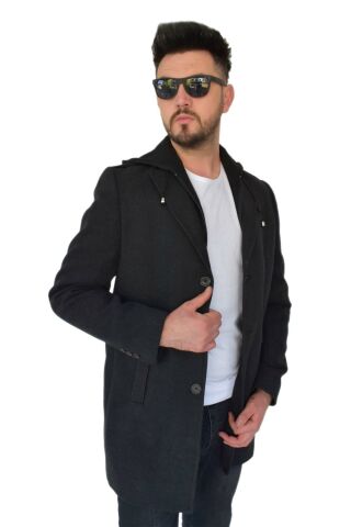 Erkek Kaşe Kapüşonlu Kaban 9150 BGL-ST01624