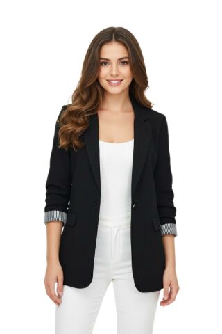 Kadın Ayrobin Tek Dügmeli Ceket BGL-ST03726