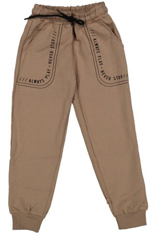 Çocuk Cepli Always Yazılı Paça Manşetli Eşofman Alt BGL-ST03873