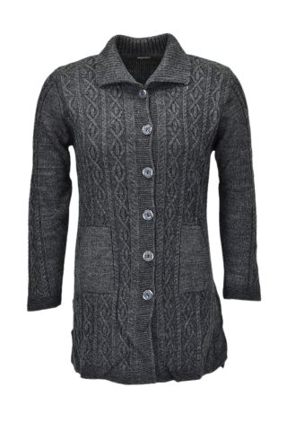 Kadın Cepli Triko Yakalı Hırka BGL-ST04126