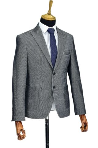 Erkek Tek Spor Ceket Çift Yırtmaçlı BGL-ST04512