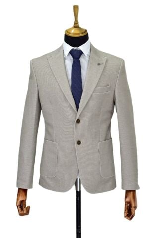 Erkek Tek Spor Ceket Çift Yırtmaçlı BGL-ST04512