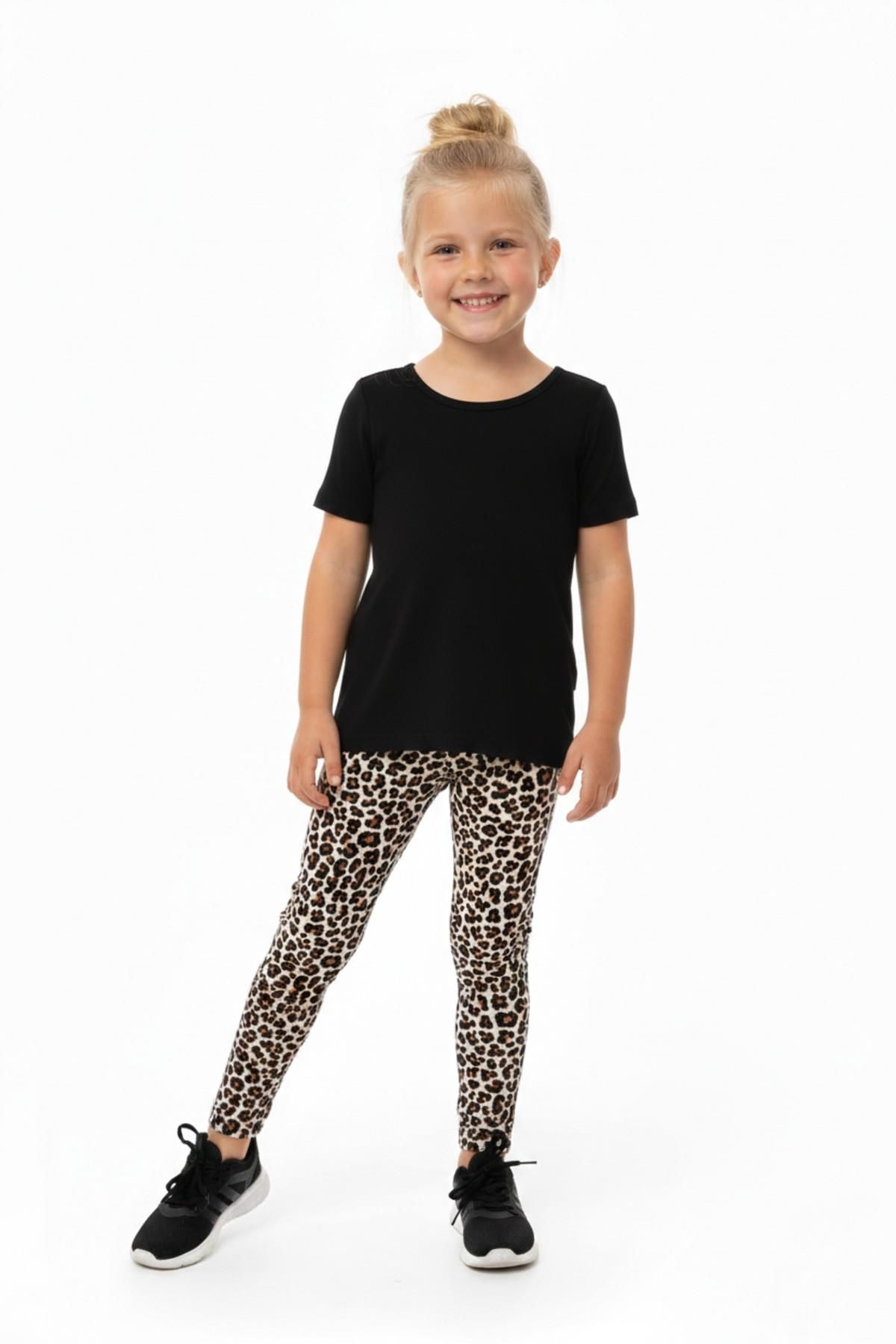 Kız Çocuk Fitilli Tayt Leopar BGL-ST05205