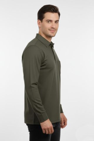 Erkek Gömlek Yaka Kol Manşetli Cepli Sweat 4249 BGL-ST04862