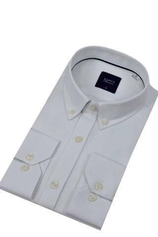 Erkek Slim Fitt Uzun Kol Gömlek 2424 BGL-ST04381