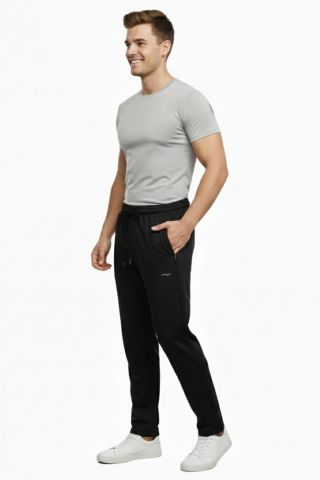 Erkek Rahat Kesim Düz Paça Dalgıç Kumaş Eşofman Altı BGL-ST05044