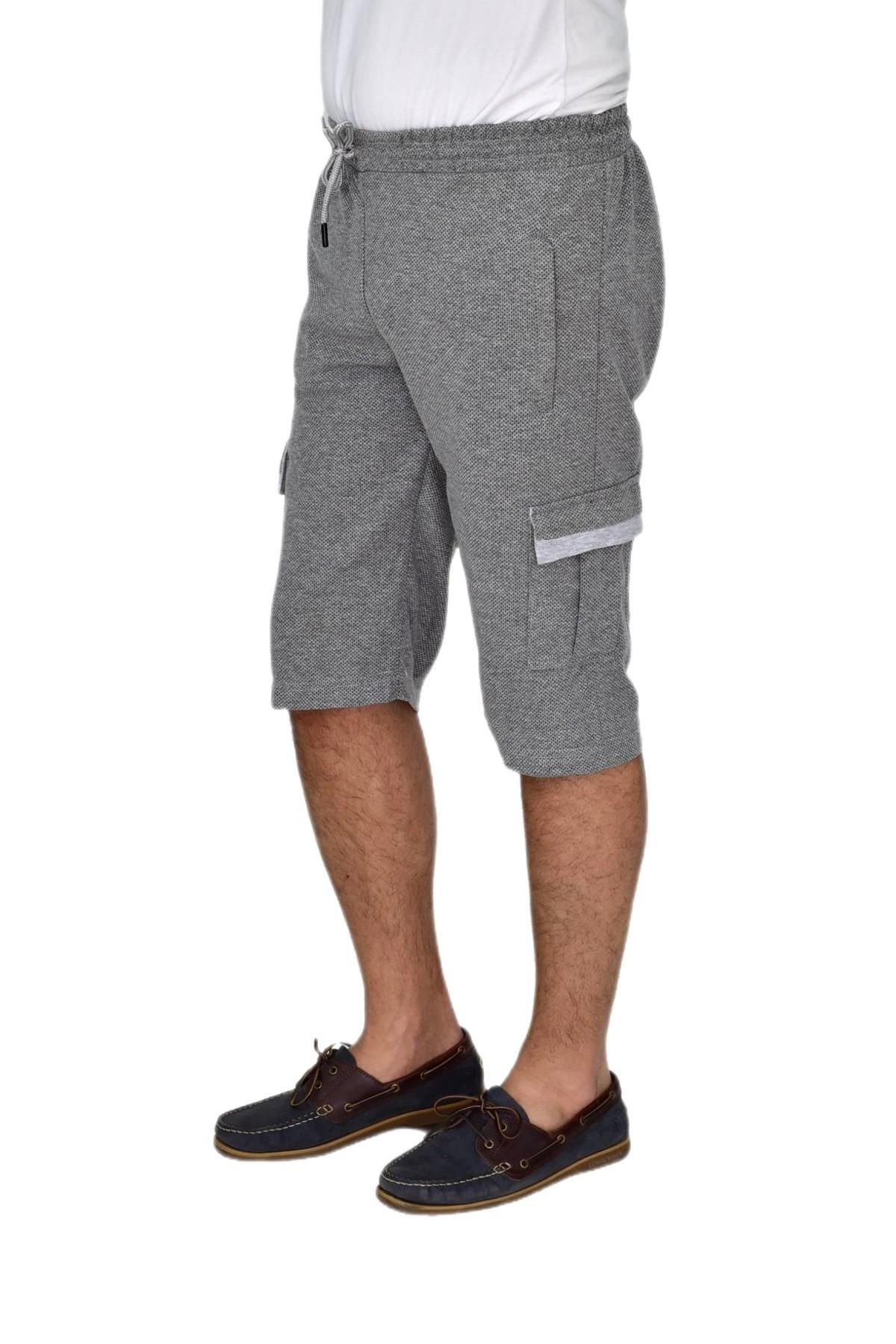 Erkek Kargo Cepli Likralı Kuş Gözü Kumaş Kapri BGL-ST04620