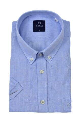 Erkek Klasik Kısa Kol Gömlek Pamuklu 9415 BGL-ST04581