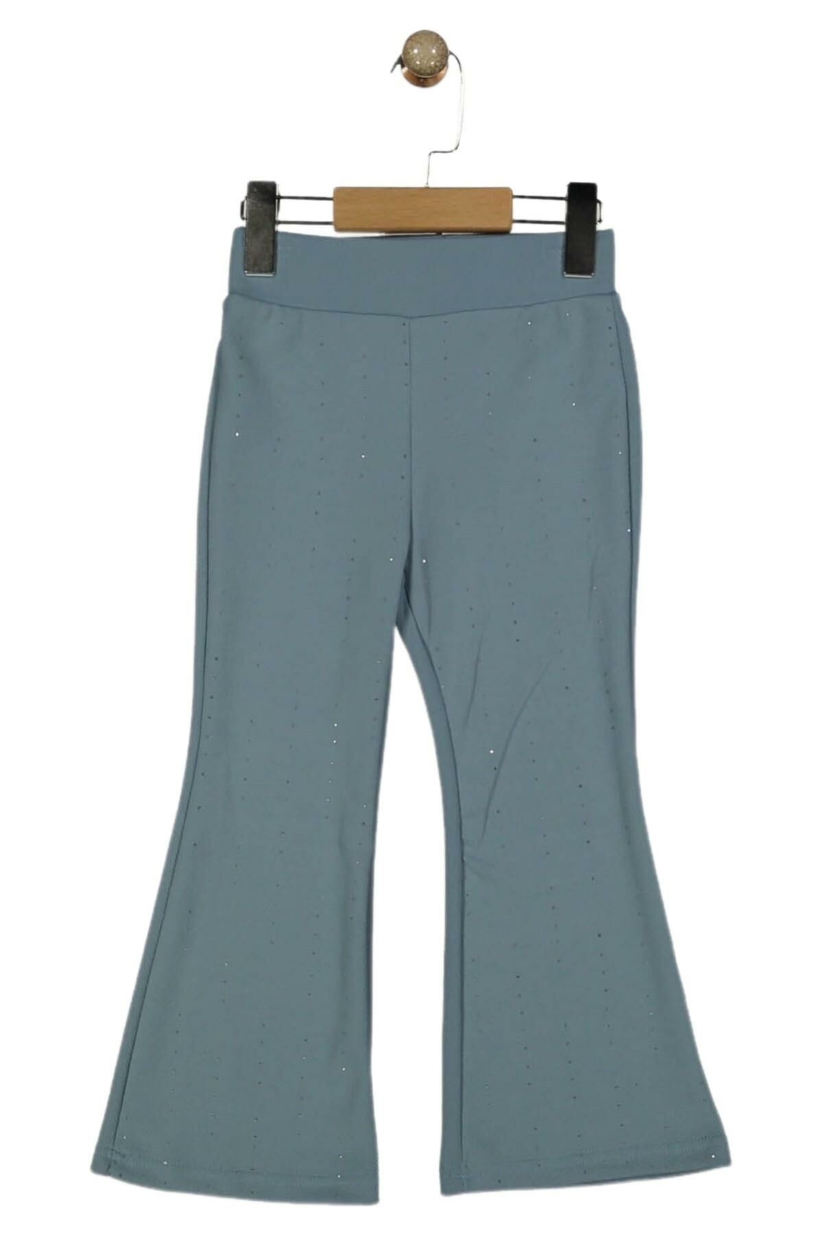 Kız Çocuk İspanyol Tayt Yağmur Taş Desenli BGL-ST05208