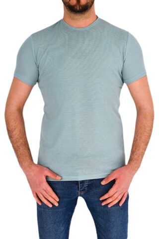 Erkek Büyük Beden Sıfır Yaka Tişört 1-T-387 BGL-ST01801