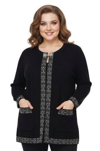 Kadın Anne Triko Kilim Desen Hırka BGL-ST05066