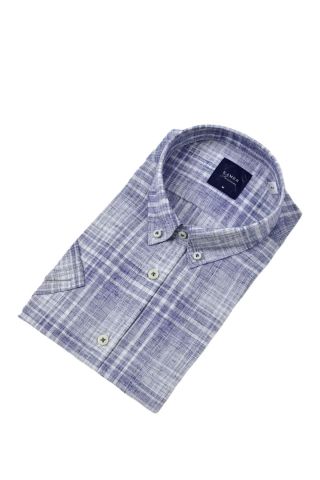 Erkek Klasik Ekose Kısa Kol Gömlek 9345 BGL-ST04583