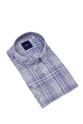 Erkek Klasik Ekose Kısa Kol Gömlek 9345 BGL-ST04583