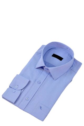 Erkek Büyük Beden Klasik Tek Cepli Uzun Kol Gömlek BGL-ST04337