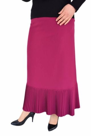 Kadın Fuşya Uzun Etek ASL1001