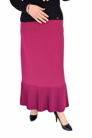 Kadın Fuşya Uzun Etek ASL1001