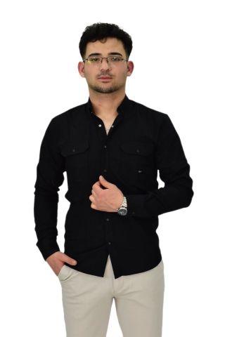 Erkek Spor Likralı Gömlek BGL-ST04343