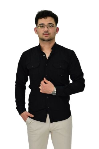 Erkek Spor Likralı Gömlek BGL-ST04343