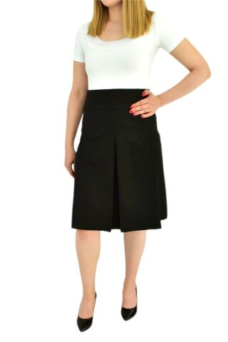 Kadın Etek Çift Pileli Siyah BGL-1245S