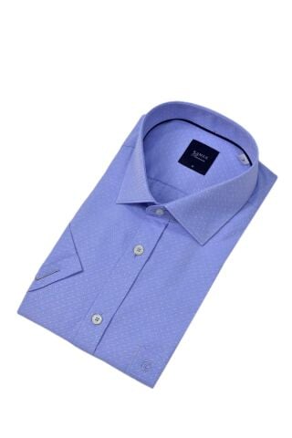 Erkek Klasik Armürlü Kısa Kol Gömlek 9408 BGL-ST04569