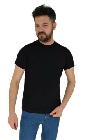 Erkek Sıfır Yaka Tişört Penye BGL-ST02799
