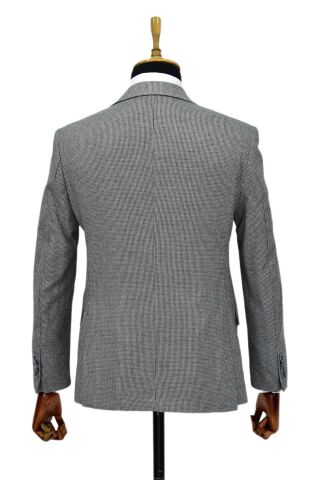 Erkek Gri Tek Spor Ceket Çift Yırtmaçlı BGL-ST03981