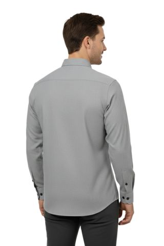 Erkek Kışlık Uzun Kol Tek Cepli Gömlek 4084 BGL-ST04993