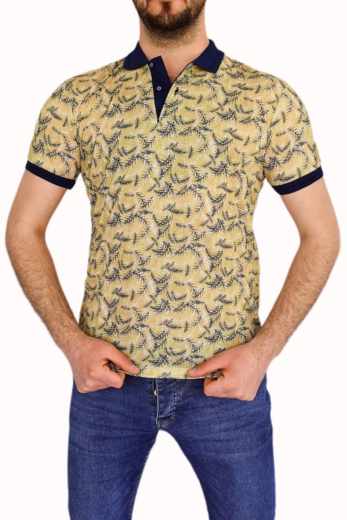 BİGAZZİ ERKEK BASKILI PİKE LYC TSHİRT 3228