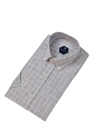 Erkek Klasik Tek Cepli Kısa Kol Gömlek BGL-ST04555