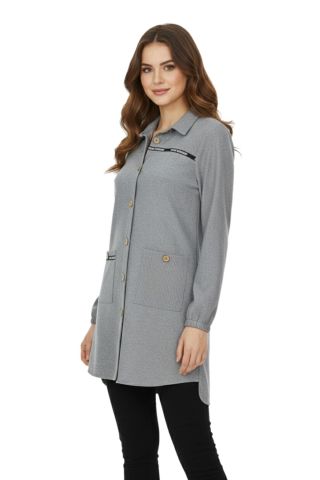 Kadın Kışlık Cepli Tunik BGL-ST02343