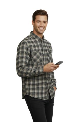 Erkek Kışlık Uzun Kol Çift Cepli Gömlek 4045 BGL-ST04994