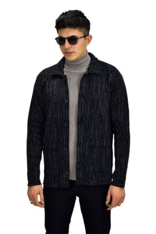 Erkek Spor Düğmeli Hırka R6420 BGL-ST03172