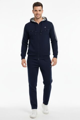 Erkek Kapüşonlu 3 İplik Eşofman Takım 3281 BGL-ST04775