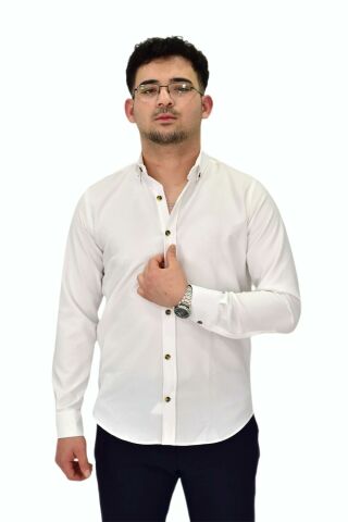 Erkek Likralı Spor Silim Fit Gömlek BGL-ST04326