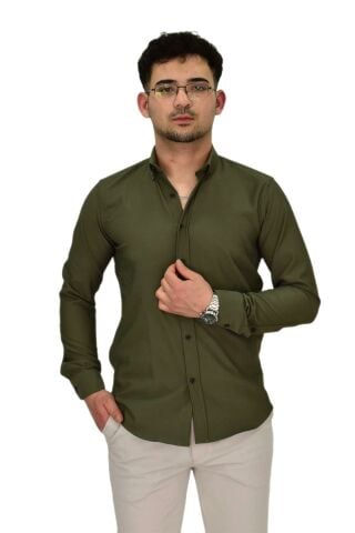 Erkek Likralı Spor Silim Fit Gömlek BGL-ST04326
