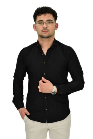Erkek Likralı Spor Silim Fit Gömlek BGL-ST04326