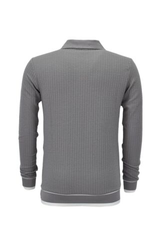Erkek Spor Mevsimlik Polo Yaka Sweatshirt BGL-ST03932