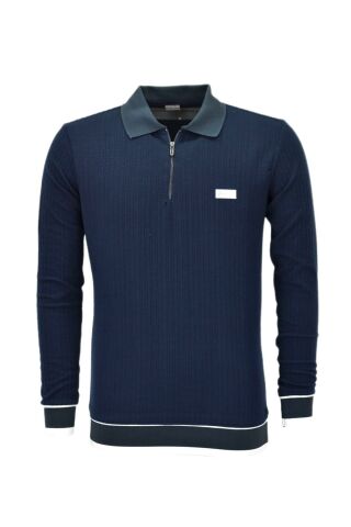 Erkek Spor Mevsimlik Polo Yaka Sweatshirt BGL-ST03932