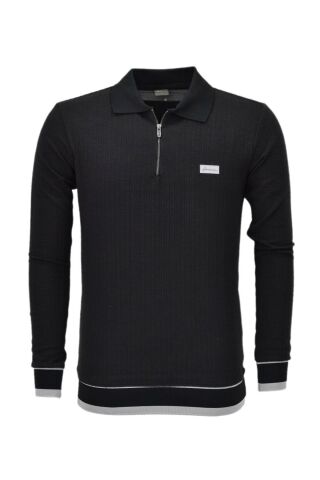 Erkek Spor Mevsimlik Polo Yaka Sweatshirt BGL-ST03932