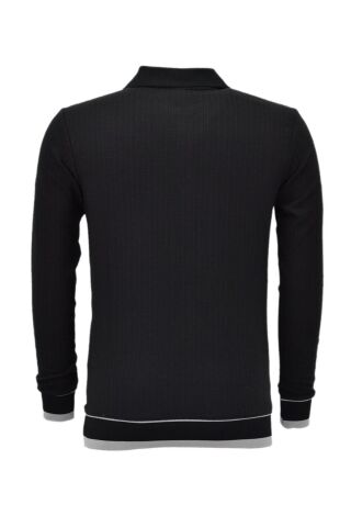 Erkek Spor Mevsimlik Polo Yaka Sweatshirt BGL-ST03932