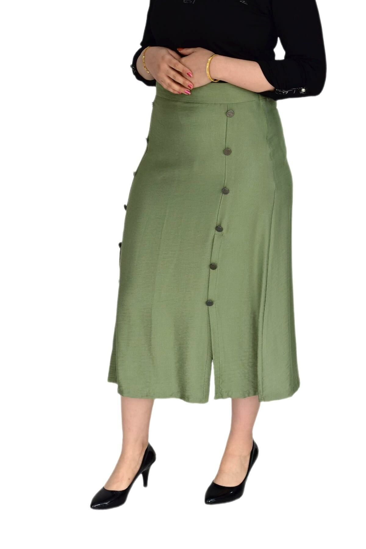 Kadın Ayrobin Etek Dügmeli RYN19737