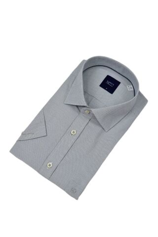 Erkek Klasik Kuşgözü Desen Kısa Kol Gömlek 9404 BGL-ST04573