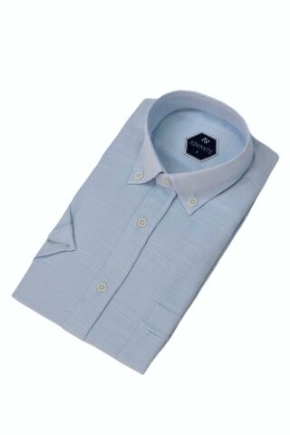 Erkek Klasik Tek Cepli Kısa Kol Gömlek BGL-ST04559