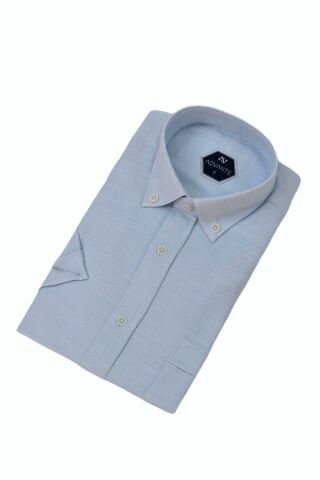 Erkek Klasik Tek Cepli Kısa Kol Gömlek BGL-ST04559