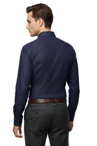 Erkek Slim Fitt Uzun Kol Petek Dokulu Gömlek 2423 BGL-ST04814