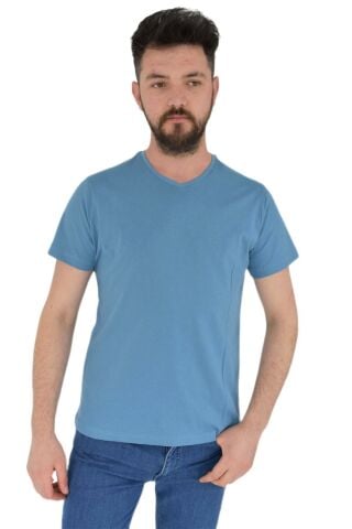 Erkek V Yaka Tişört Penye BGL-ST02801