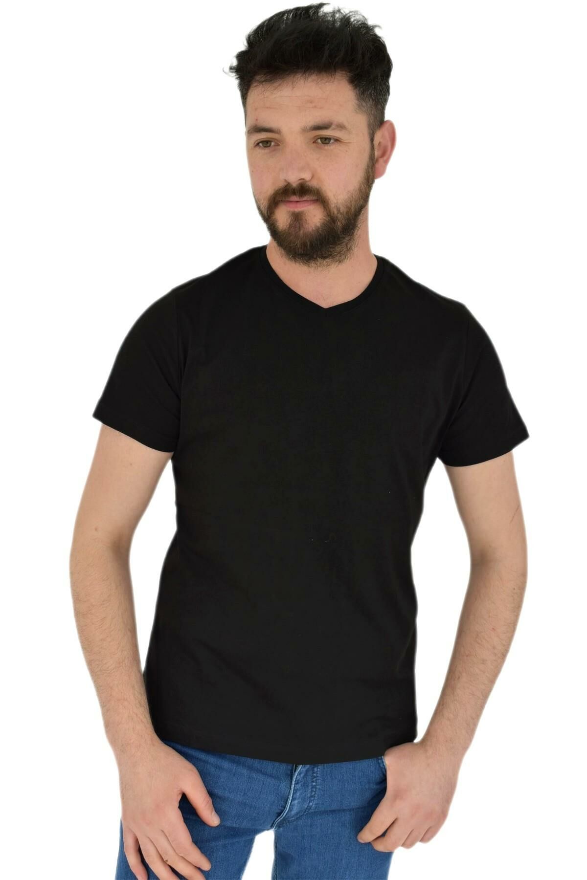 Erkek V Yaka Tişört Penye BGL-ST02801