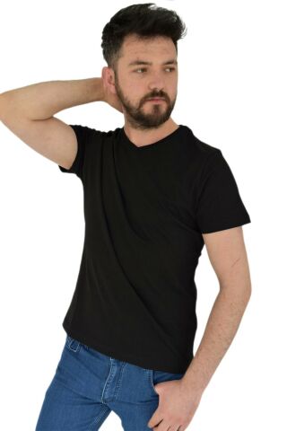 Erkek V Yaka Tişört Penye BGL-ST02801