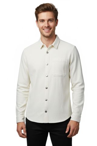 Erkek Spor Silim Fit Kanvas Tek Cepli Gömlek BGL-ST04955